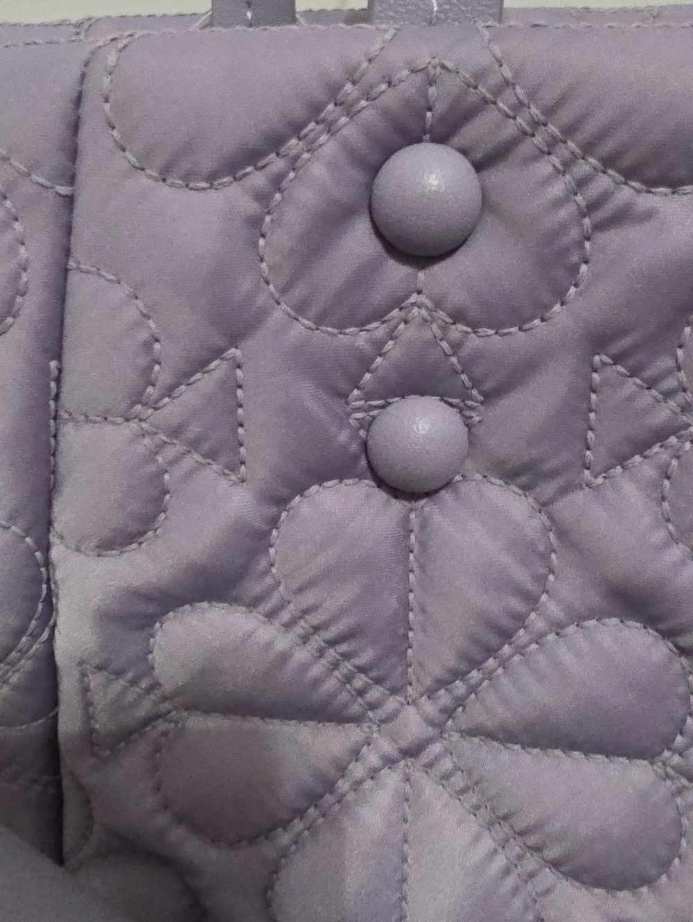 kate spade Lavender Quilted Tote with Adjustable Strap and wallet - Picture 4 of 12